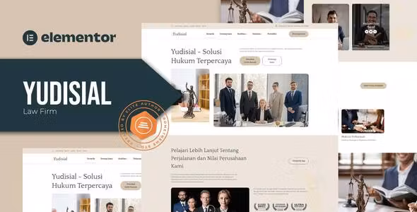 Yudisial Law Firm Elementor Template Kit