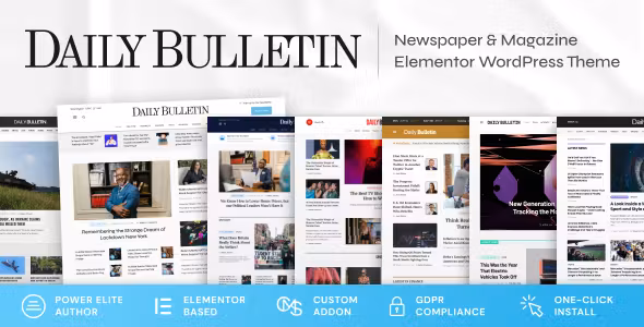 Daily Bulletin Magazine & Newspaper Theme