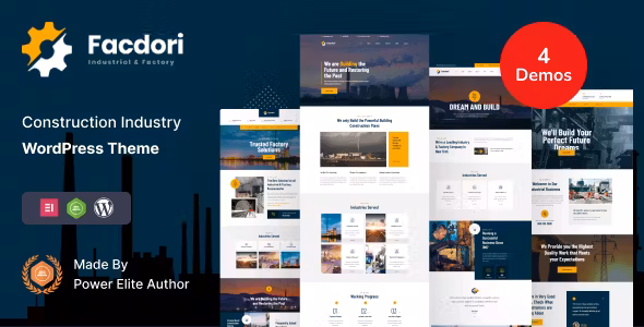 Facdori Factory & Industrial WordPress Theme