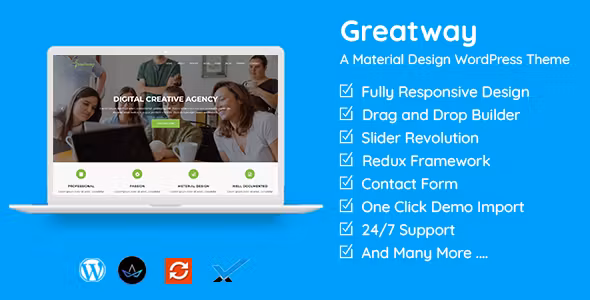 Greatway Material Design WordPress Theme