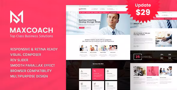 Maxcoach Business Consulting WordPress Theme