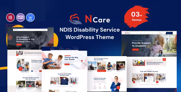 Ncare NDIS Disability Service WordPress Theme