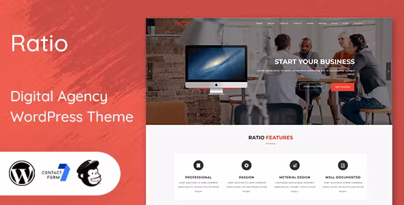 Ratio Material Design WordPress Theme