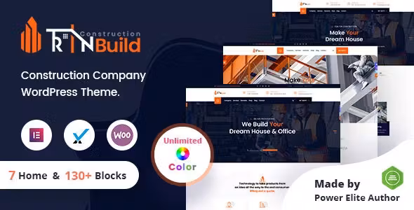 RinBuild Construction Company WordPress Theme