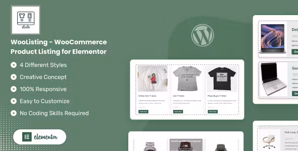 WooCommerce Product Listing for Elementor