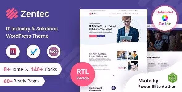 Zentec IT Solutions Company WordPress Theme