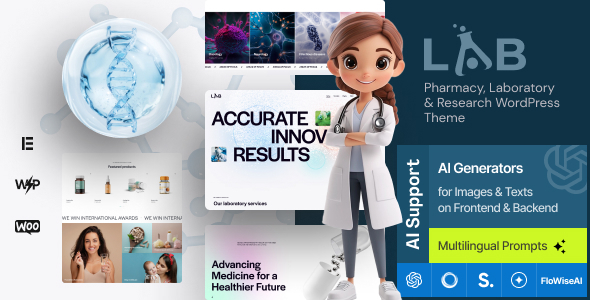 Lab Pharmacy, Laboratory & Research Theme