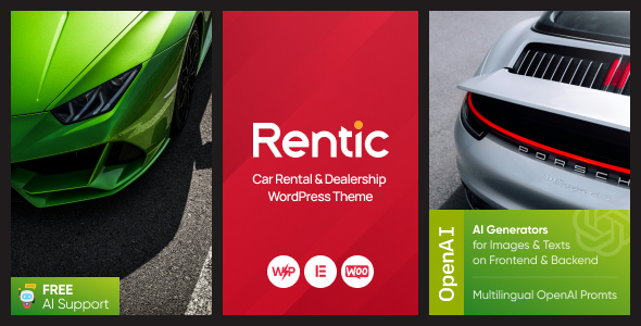Rentic Car Rental & Dealership WordPress Theme