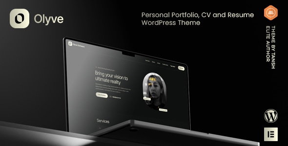 Olyve Personal Portfolio WordPress Theme