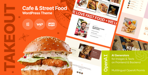 Takeout Cafe & Fast Food WordPress Theme
