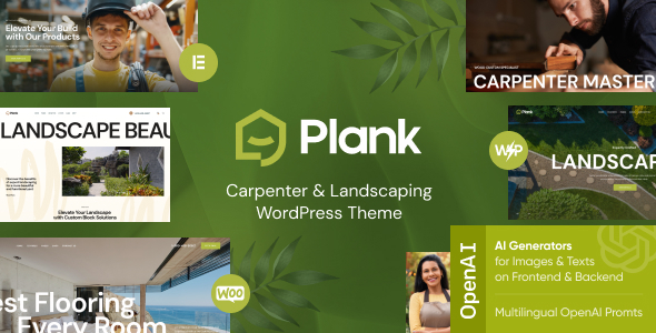 Plank Carpenter & Landscaping Theme