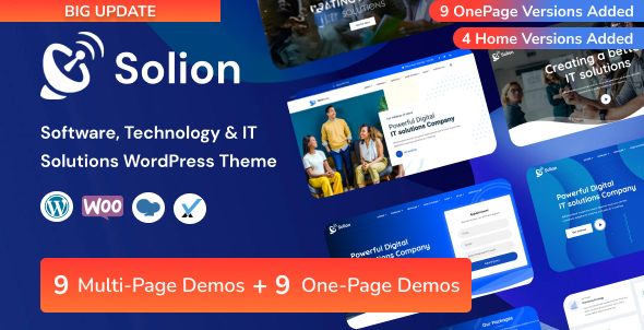 Solion Technology & IT Solutions WordPress Theme