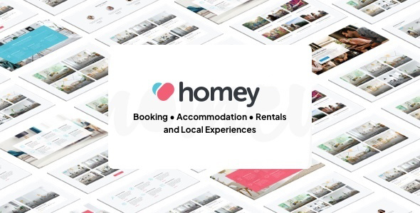 Homey Booking and Rentals WordPress Theme