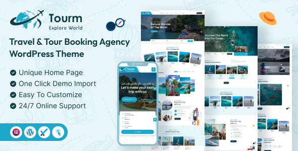 Tourm Travel & Tour Booking Agency Theme