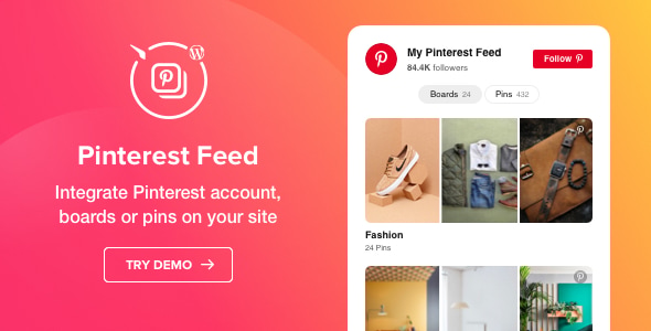 Pinterest Feed WordPress Pinterest plugin