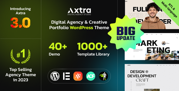 Axtra | Digital Agency Creative Portfolio Theme