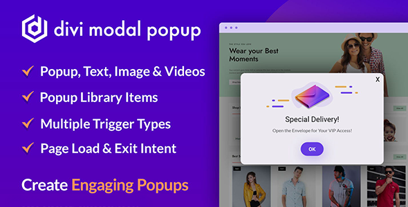 Divi Shortcode Popup Module