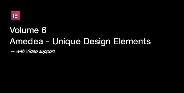 Amedea Vol.6 Design Elements for Elementor