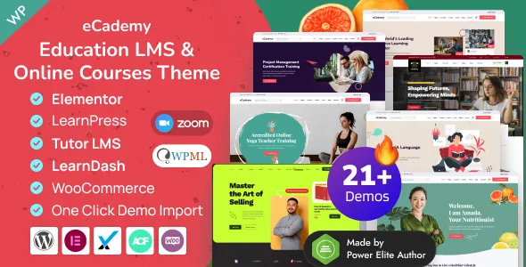 eCademy – Elementor LMS & Online Courses Theme