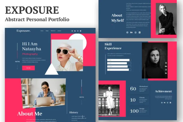 Exposure Personal Portfolio Elementor Template Kit