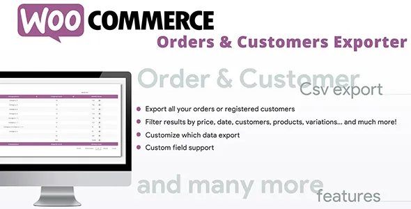 WooCommerce Orders & Customers Exporter
