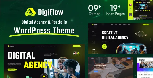 DigiFlow Digital Agency WordPress Theme