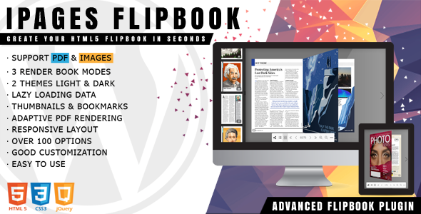 iPages FlipBook Image & PDF Viewer for WordPress