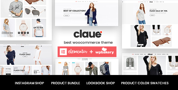Claue Clean, Minimal Elementor Woo Theme