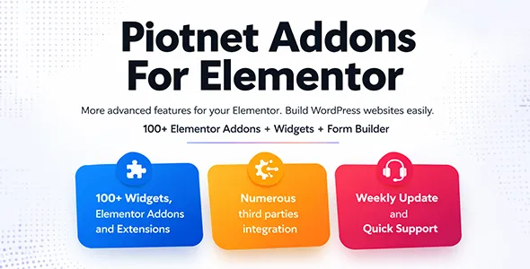 Piotnet Addons For Elementor Pro