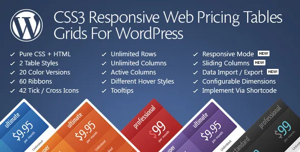 Pricing Tables for WordPress by QuanticaLabs | CodeCanyon