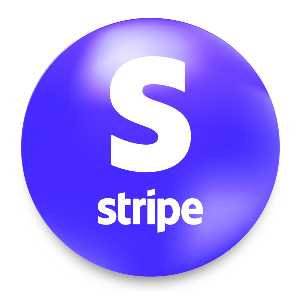 stripe logo round