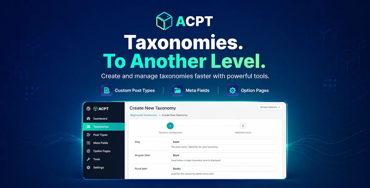 ACPT Custom post types. Simplified