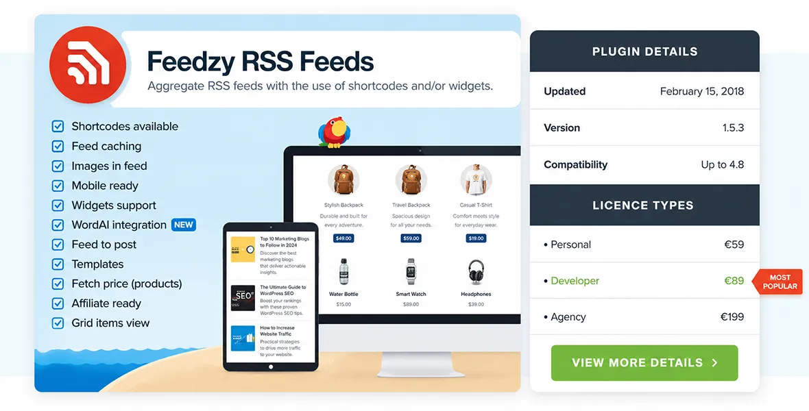 Feedzy RSS Feeds Premium