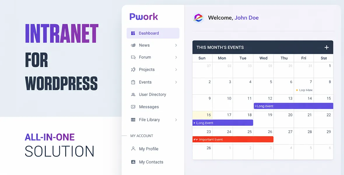 Pwork Intranet For WordPress