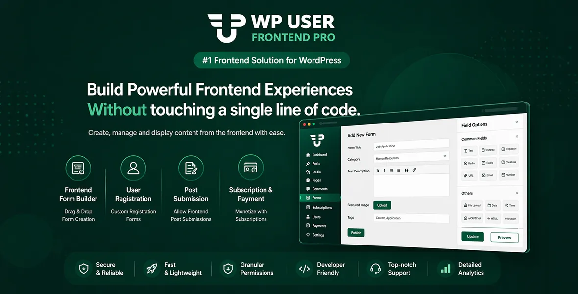 WP User Frontend Pro
