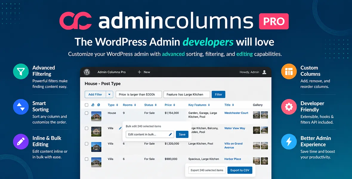 Admin Columns Pro