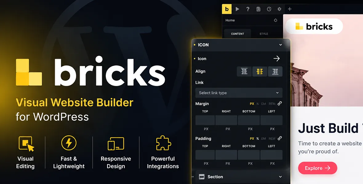 Bricks Theme (with built In Builder)