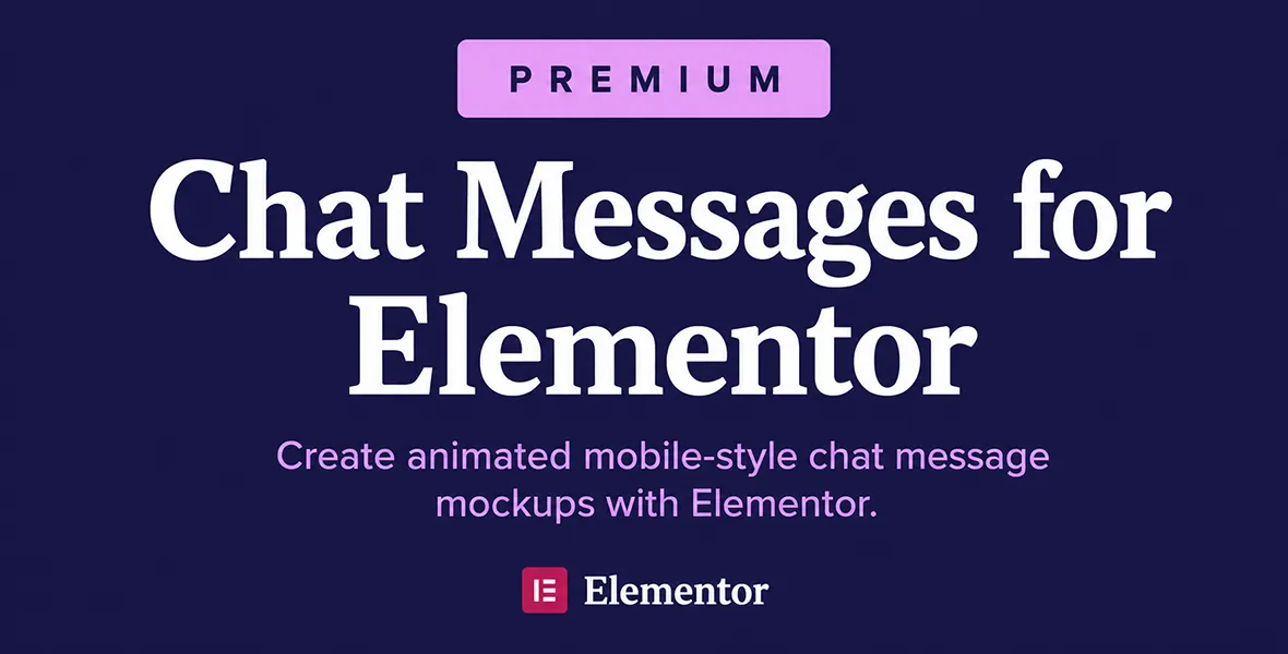 Chat Messages for Elementor