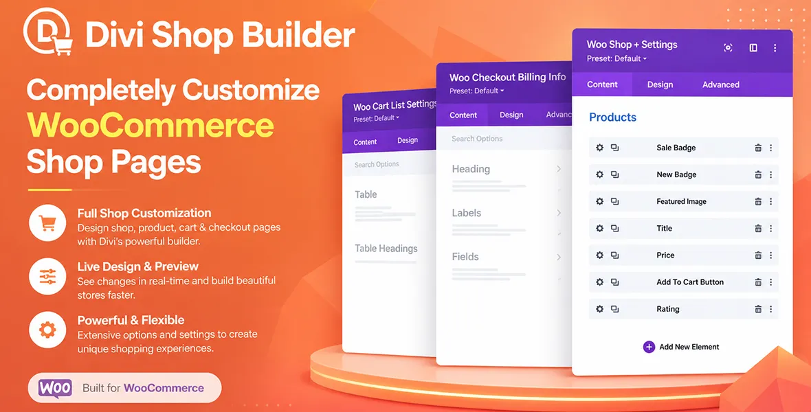 Divi Shop Builder