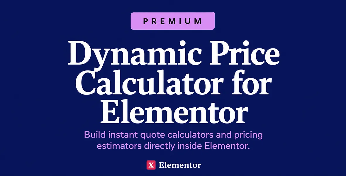 Dynamic Price Calculator for Elementor