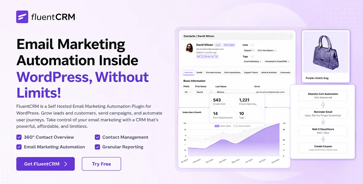 FluentCRM Pro Email Marketing Automation