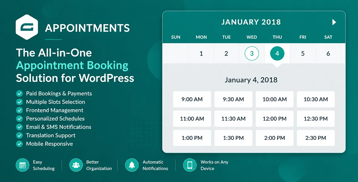 gAppointments Appointment booking for Gravity Forms