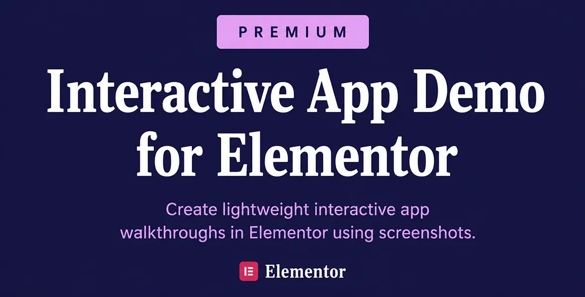 Interactive App Demo for Elementor
