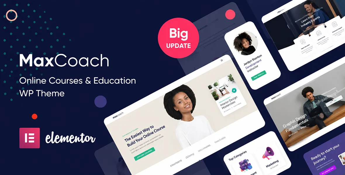 MaxCoach Online Courses Theme