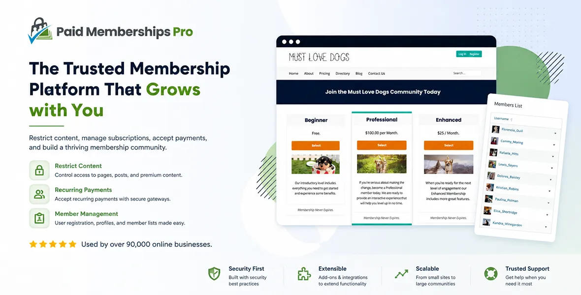 Paid Memberships Pro Add Name to Checkout