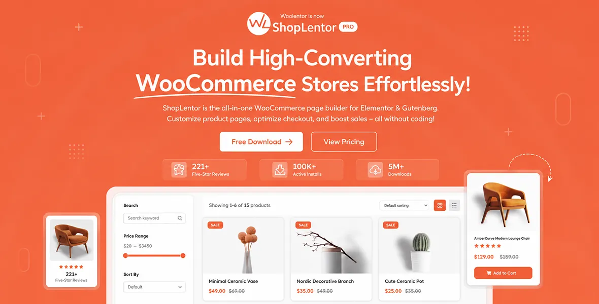 ShopLentor Pro WooCommerce Elementor Addon