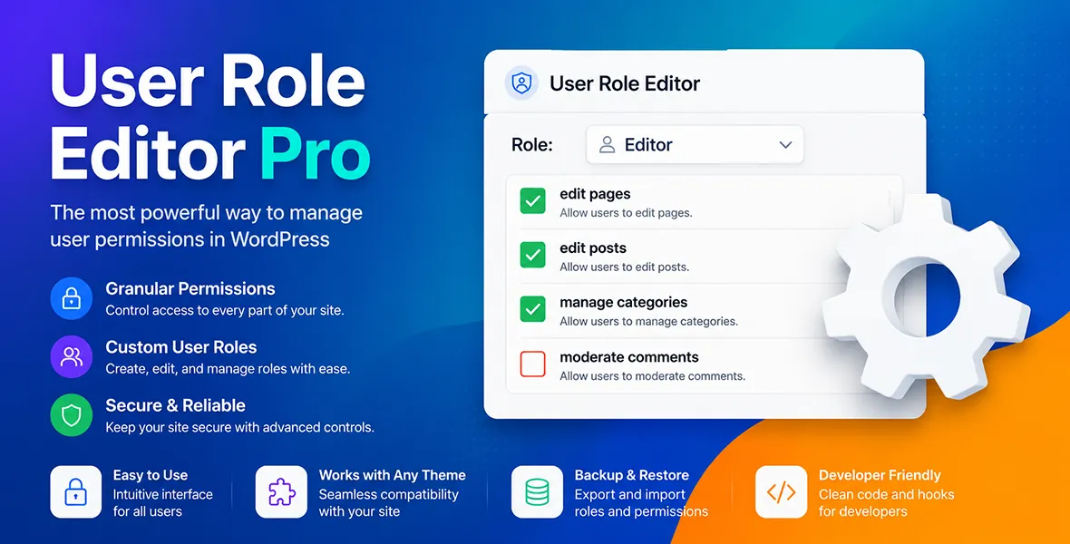User Role Editor Pro