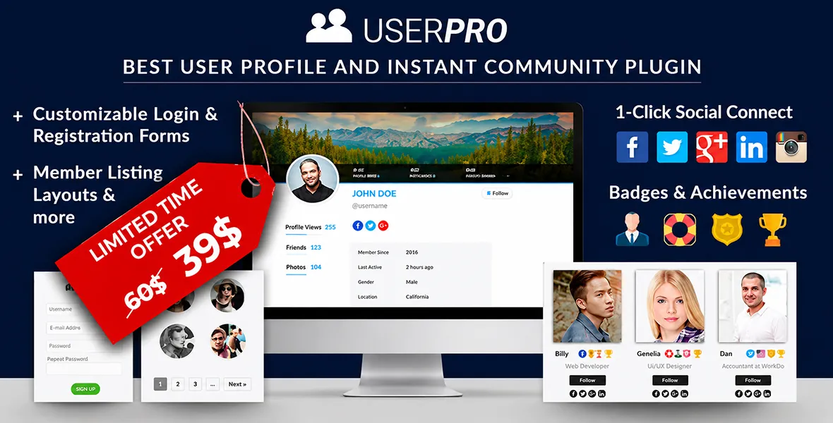 UserPro Community and User Profiles