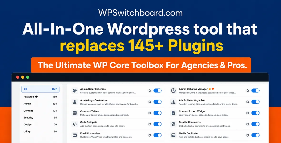 WP Switchboard Pro
