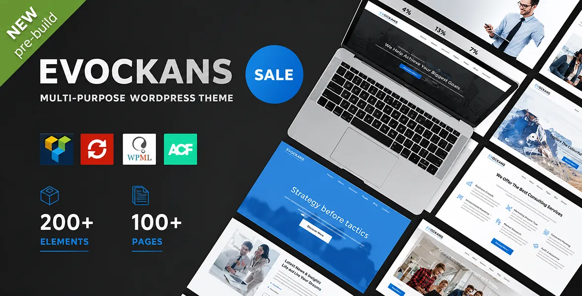 Evockans – Responsive Multi-Purpose WordPress Theme